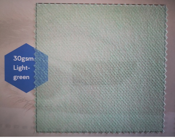 30gsm light green spunbond non woven fabric